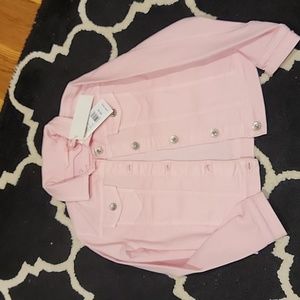 Vineyard Vines light pink denim jacket small